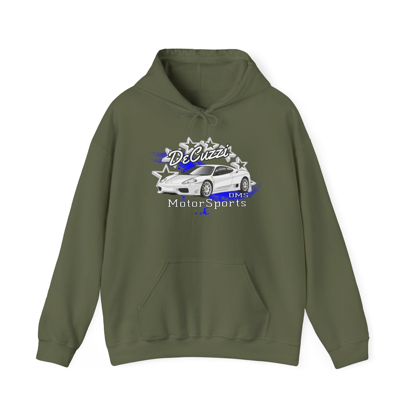 DeCuzzi Motorsports Hoodie - White Car